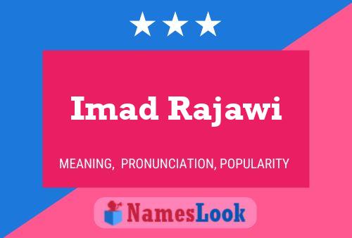 Imad Rajawi Name Poster