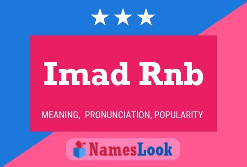 Imad Rnb Name Poster