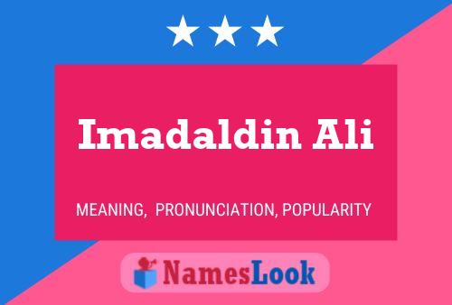 Imadaldin Ali Name Poster