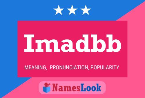 Imadbb Name Poster