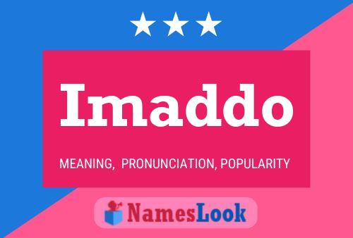 Imaddo Name Poster