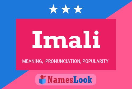 Imali Name Poster