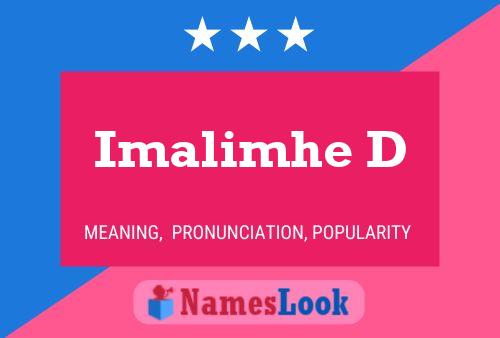 Imalimhe D Name Poster