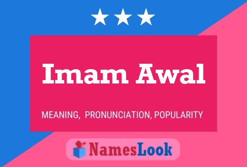 Imam Awal Name Poster