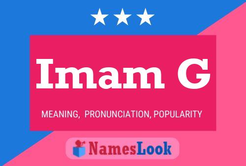 Imam G Name Poster