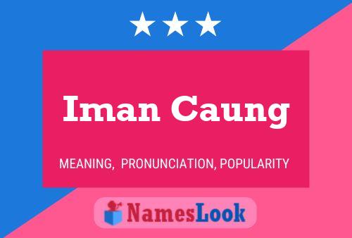 Iman Caung Name Poster