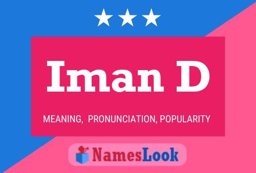 Iman D Name Poster