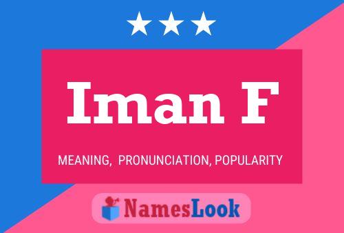 Iman F Name Poster