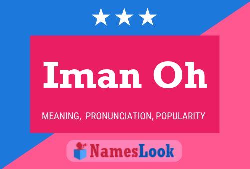 Iman Oh Name Poster