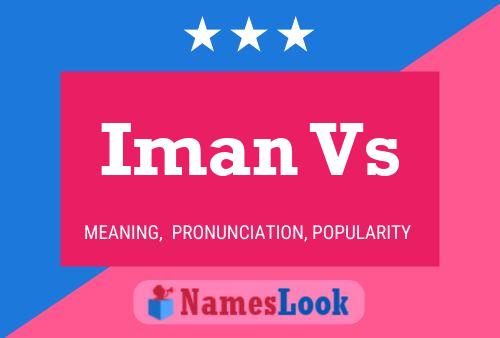 Iman Vs Name Poster