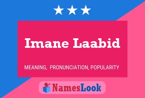 Imane Laabid Name Poster