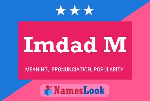 Imdad M Name Poster