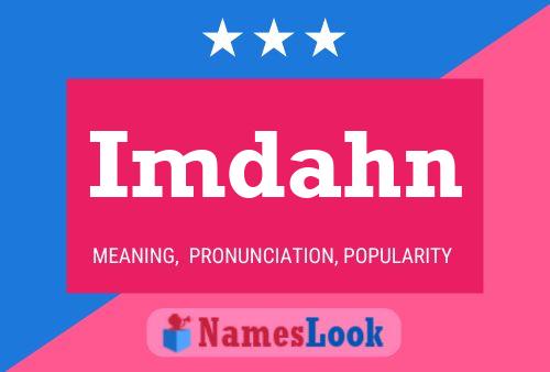 Imdahn Name Poster