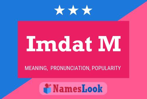 Imdat M Name Poster