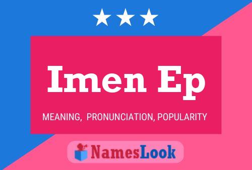 Imen Ep Name Poster