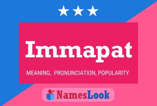 Immapat Name Poster