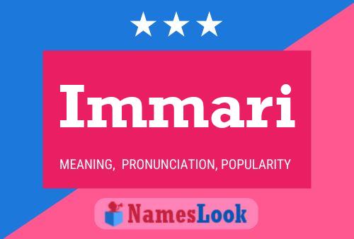 Immari Name Poster