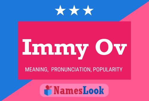 Immy Ov Name Poster