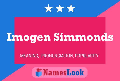 Imogen Simmonds Name Poster