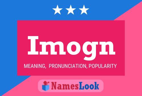 Imogn Name Poster