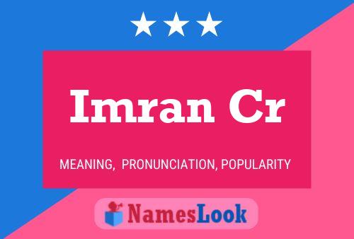 Imran Cr Name Poster