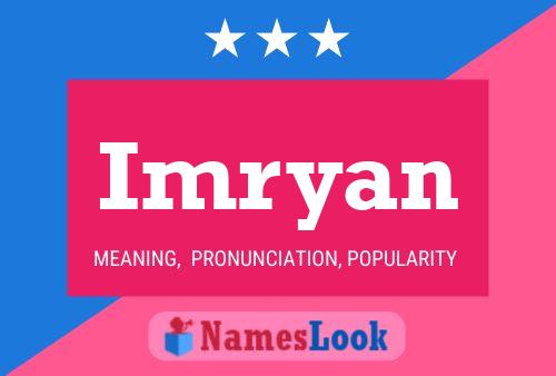 Imryan Name Poster