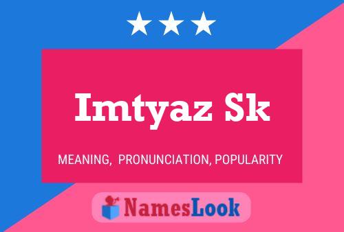 Imtyaz Sk Name Poster