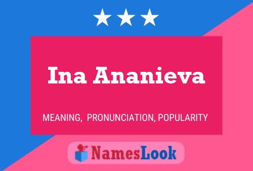 Ina Ananieva Name Poster