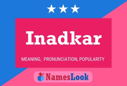 Inadkar Name Poster