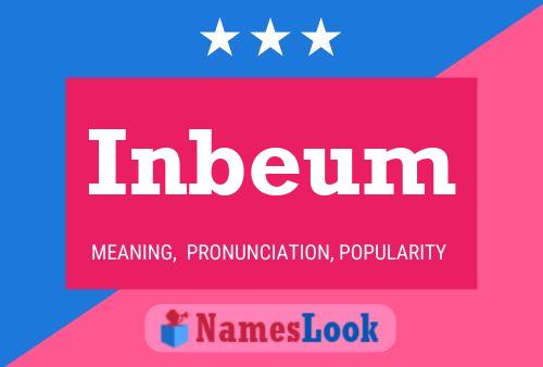 Inbeum Name Poster