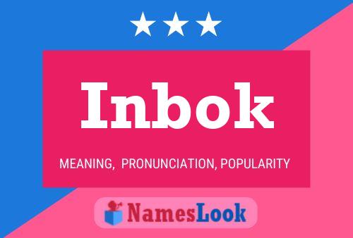 Inbok Name Poster