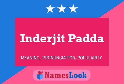 Inderjit Padda Name Poster