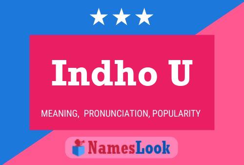 Indho U Name Poster