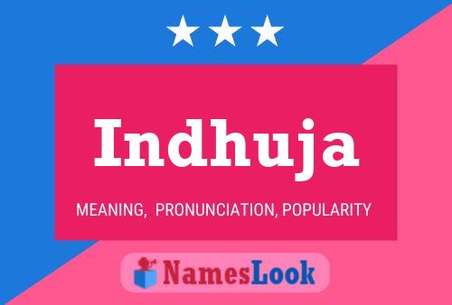 Indhuja Name Poster