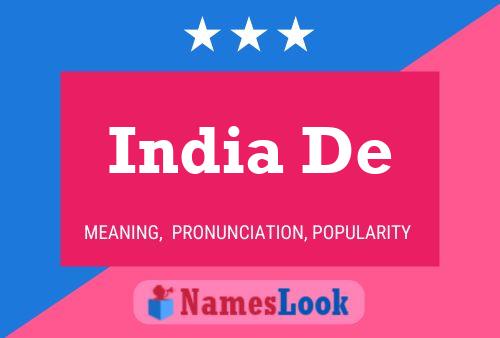 India De Name Poster