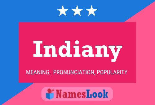 Indiany Name Poster