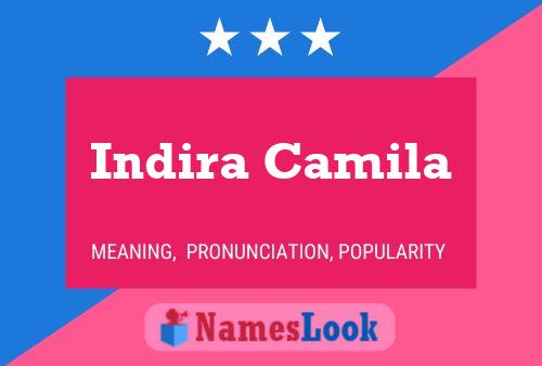 Indira Camila Name Poster