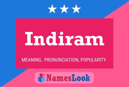 Indiram Name Poster