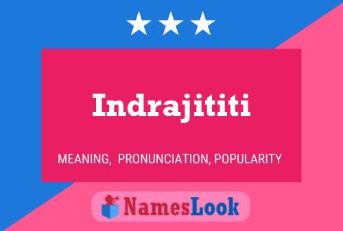 Indrajititi Name Poster