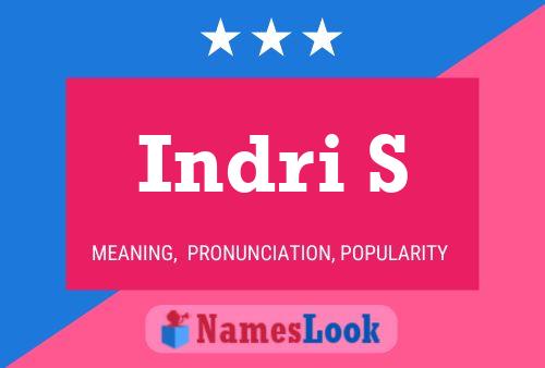 Indri S Name Poster