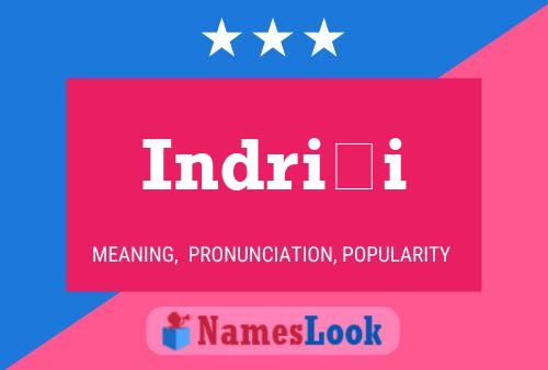 Indriði Name Poster