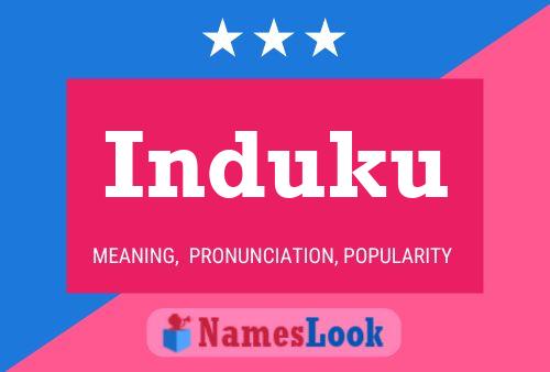 Induku Name Poster