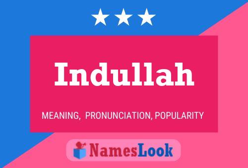 Indullah Name Poster