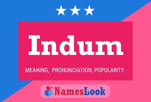 Indum Name Poster