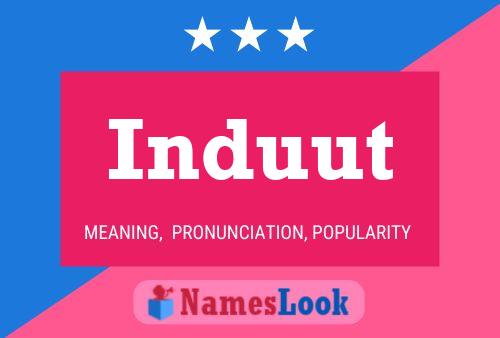 Induut Name Poster