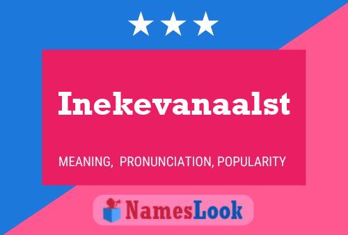 Inekevanaalst Name Poster