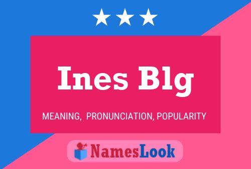 Ines Blg Name Poster