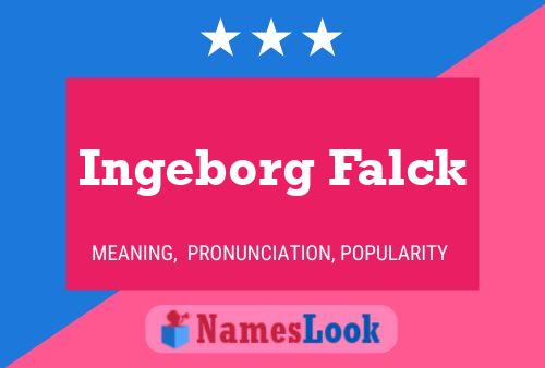 Ingeborg Falck Name Poster