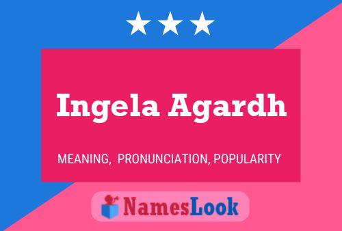 Ingela Agardh Name Poster