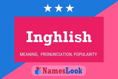 Inghlish Name Poster